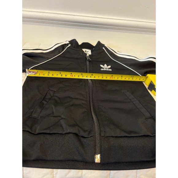 Adidas 3 Stripe Track Jacket Black Size 18 Months - Picture 5 of 5